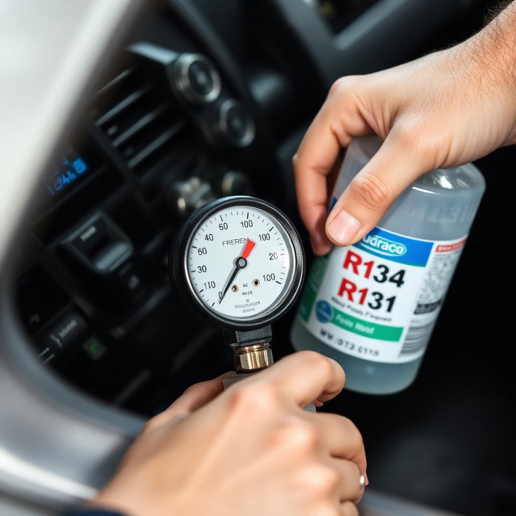 Recharge de fréon R134a / R22